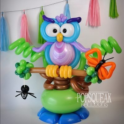 owl centerpiece balloon twisting